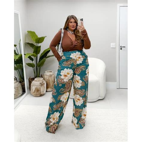 camaleoa plus size|Calças .